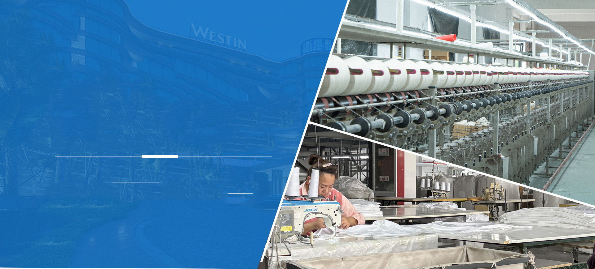 Luxury hotel textiles