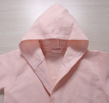 Personalized Embroidered 100% Combed Cotton Waffle Hooded Robe Children