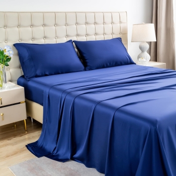 Factory Supply Bamboo Fibre Bed Sheet Set