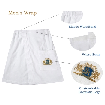 Wholesale Wellness Sauna robes, Gym shower Warp For Men