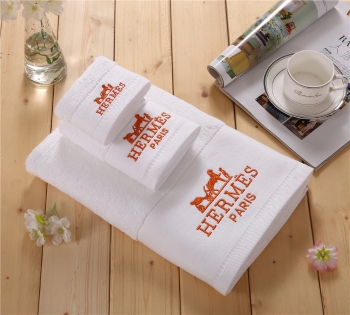 Luxurious 100% Cotton Terry Towel Set With Customized Logo 