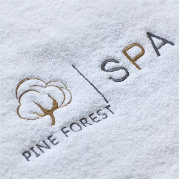 OEKO-TEX certified Cotton Spa Towel with Embroidery Logo 