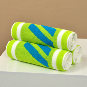 Custom Woven Jacquard Cotton Terry Gym Sports Towel-Soft Quick-Dry Absorbent Eco-Friendly 4 Seasons Tennis Badminton Towels