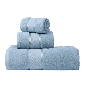 OEM/ODM Soft absorbent Bathroom Towels Fluffy & Soft Cotton Towel Set