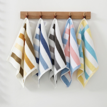 Wholesale Satin Border Wash Cloth High Weight Hotel/SPA Face Towel Small