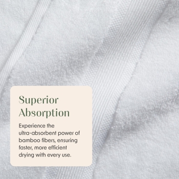 Luxury 35% Bamboo 65% Cotton Absorbent Quick-Dry Towels for Bathroom