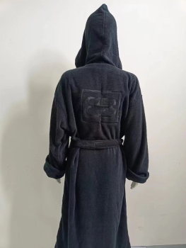Customization Emboss Logo 100% Cotton Terry Toweling Bath Robes Unisex