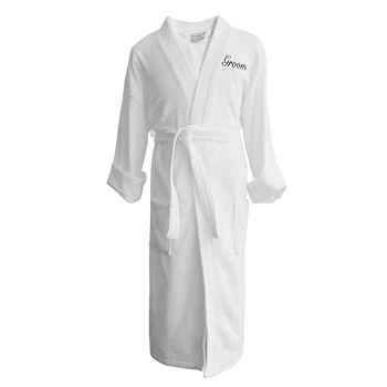 Custom Monogram 100% Egyptian Cotton Terry Cloth Bathrobes, Set of Robes