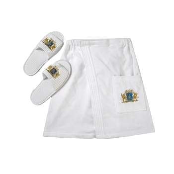 Customized Logo Cotton Terry Velour Adjustable Body Wrap Towel for Men 
