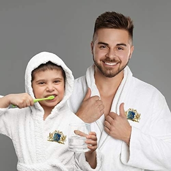 Kids Hooded terry Robe For Hotel/Spa 100% Egyptian Cotton Hooded Robes 