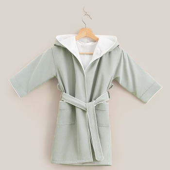 Microfiber Lined With Plush Double Layer Spa Hooded Robes Kids