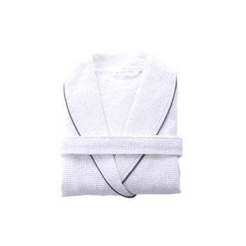 Loungeable 100% Cotton Robe Unisex Lightweight Waffle Bathrobe