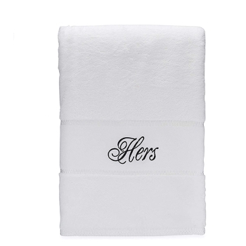 His & Hers Bath Towels Gift Set