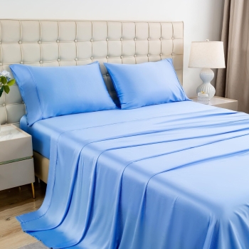 Factory Supply Bamboo Fibre Bed Sheet Set