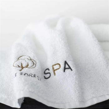 OEKO-TEX certified Cotton Spa Towel with Embroidery Logo 