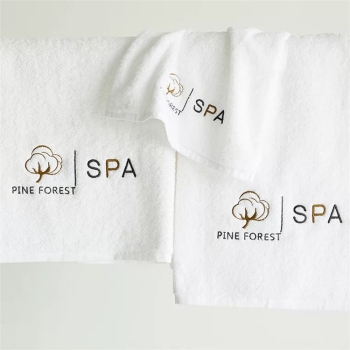 OEKO-TEX certified Cotton Spa Towel with Embroidery Logo 
