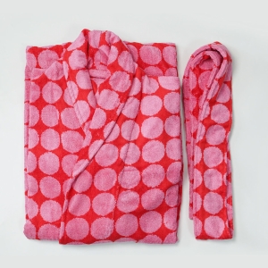 Customizable Size Luxury Striped Bathrobe 100% Cotton Yarn Dye Pajamas for Home Hotel Use Woman Wholesale Bathrobe
