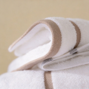 Premium Colored Border 100% Cotton Hotel Towel Set