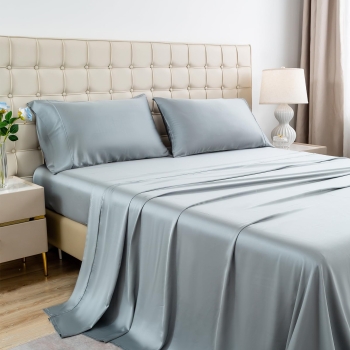 Factory Supply Bamboo Fibre Bed Sheet Set