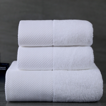 Luxury 100% Combed Cotton Ring Spun 600GSM Cotton Towels For Hotel/Spa