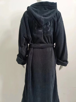 Customization Emboss Logo 100% Cotton Terry Toweling Bath Robes Unisex