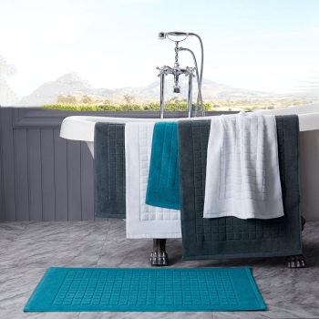 100% Cotton Anti-Slip Bath Mat for Bathroom