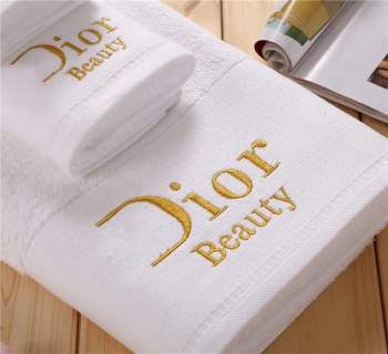 Premium Quality Customized Logo 100% Cotton Terry Towel Set