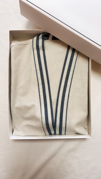 Custom logo Flax Linen Cotton Bath Robe Spa Sauna Bathrobe Kimono Sleepwear