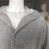Women's Luxury Cotton Jersey Knitted Sweatshirt Robe Hooded