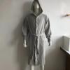 Women's Luxury Cotton Jersey Knitted Sweatshirt Robe Hooded