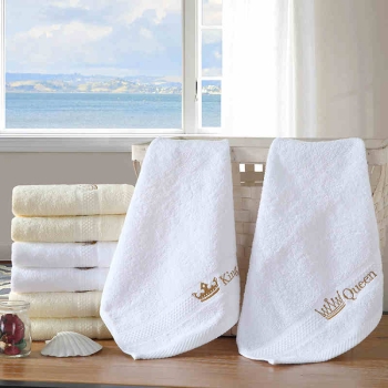 Customized Monogram 100% Cotton Ring Spun Face Family Towels