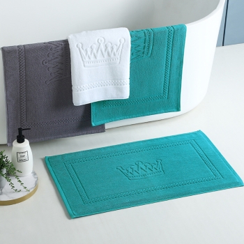 100% Cotton Anti-Slip Bath Mat for Bathroom