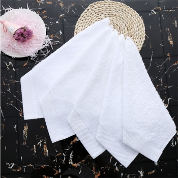 Wholesale Satin Border Wash Cloth High Weight Hotel/SPA Face Towel Small