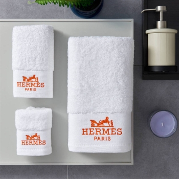 Luxurious 100% Cotton Terry Towel Set With Customized Logo 