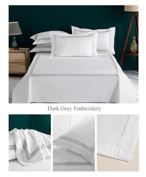 Luxurious Cotton Sateen Embroidered Bedding Set