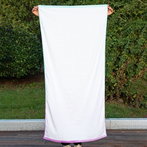 100% Cotton Cut Pile Printed Beach Towel Customized Super Soft and Sand Free Pool Vacation Beach Towel with logo