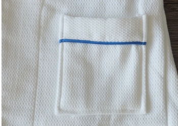100% Cotton Waffle With Terry Towel Inner Hooded Robe Children