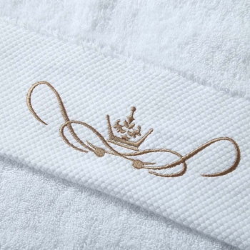 Luxury 100% Combed Cotton Ring Spun 600GSM Cotton Towels For Hotel/Spa