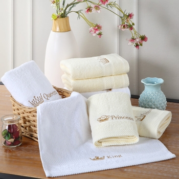 Customized Monogram 100% Cotton Ring Spun Face Family Towels