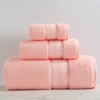 OEM/ODM Soft absorbent Bathroom Towels Fluffy & Soft Cotton Towel Set