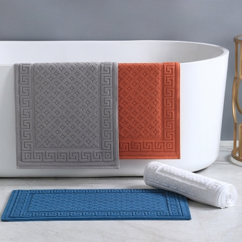 100% Cotton Anti-Slip Bath Mat for Bathroom