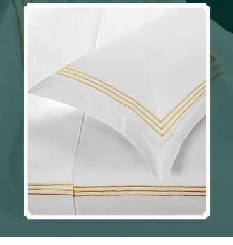 Luxurious Cotton Sateen Embroidered Bedding Set
