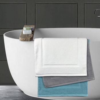 100% Cotton Anti-Slip Bath Mat for Bathroom