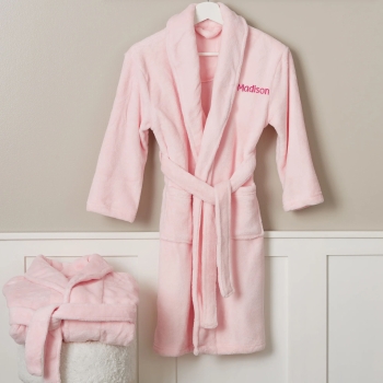 Classic Comfort Personalized Embroidered Kids Fleece Robe
