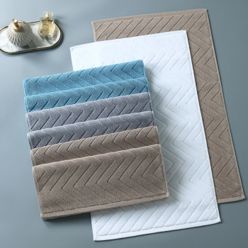 100% Cotton Anti-Slip Bath Mat for Bathroom