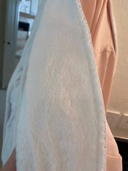Machine Washable Durable Microfiber Bath Robe Custom logo Luxury Winter Warm Dressing Gown Pink