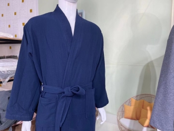 Ultra-Soft 2-Layer Cotton Muslin Robe: The Ultimate Lightweight Home Spa Experience