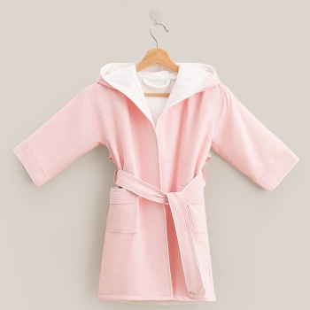Microfiber Lined With Plush Double Layer Spa Hooded Robes Kids