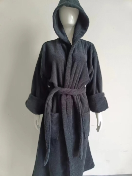 Customization Emboss Logo 100% Cotton Terry Toweling Bath Robes Unisex