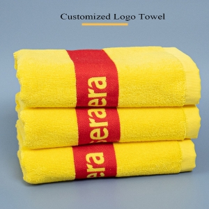 Personalized 00% Cotton Terry Yarn Dye Logo Sports Towel